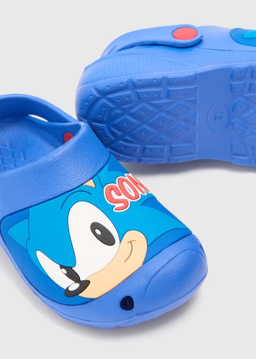 Sonic Boys Blue Clogs (Younger 10-Older 2) - 1 Image 2