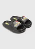 Pokemon Kids Black Cloud Sliders (Younger 10-Older 6) - Size 10 Infants Image 1