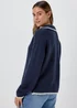 Navy Over Stitch Jumper - XS Image 2
