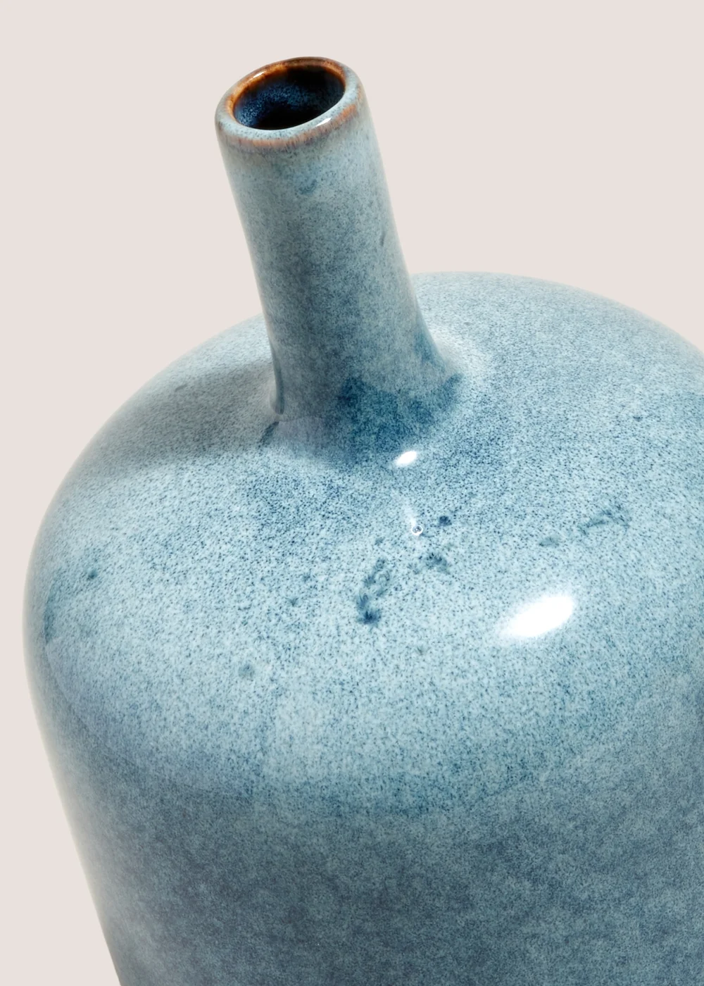 Blue Long Stem Glaze Vase (24.1cm x 12.4cm x 12.4cm) Image 2