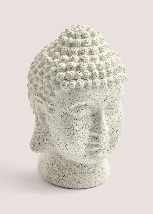 Cream Small Buddah Head (32x30x43cm) Image 1
