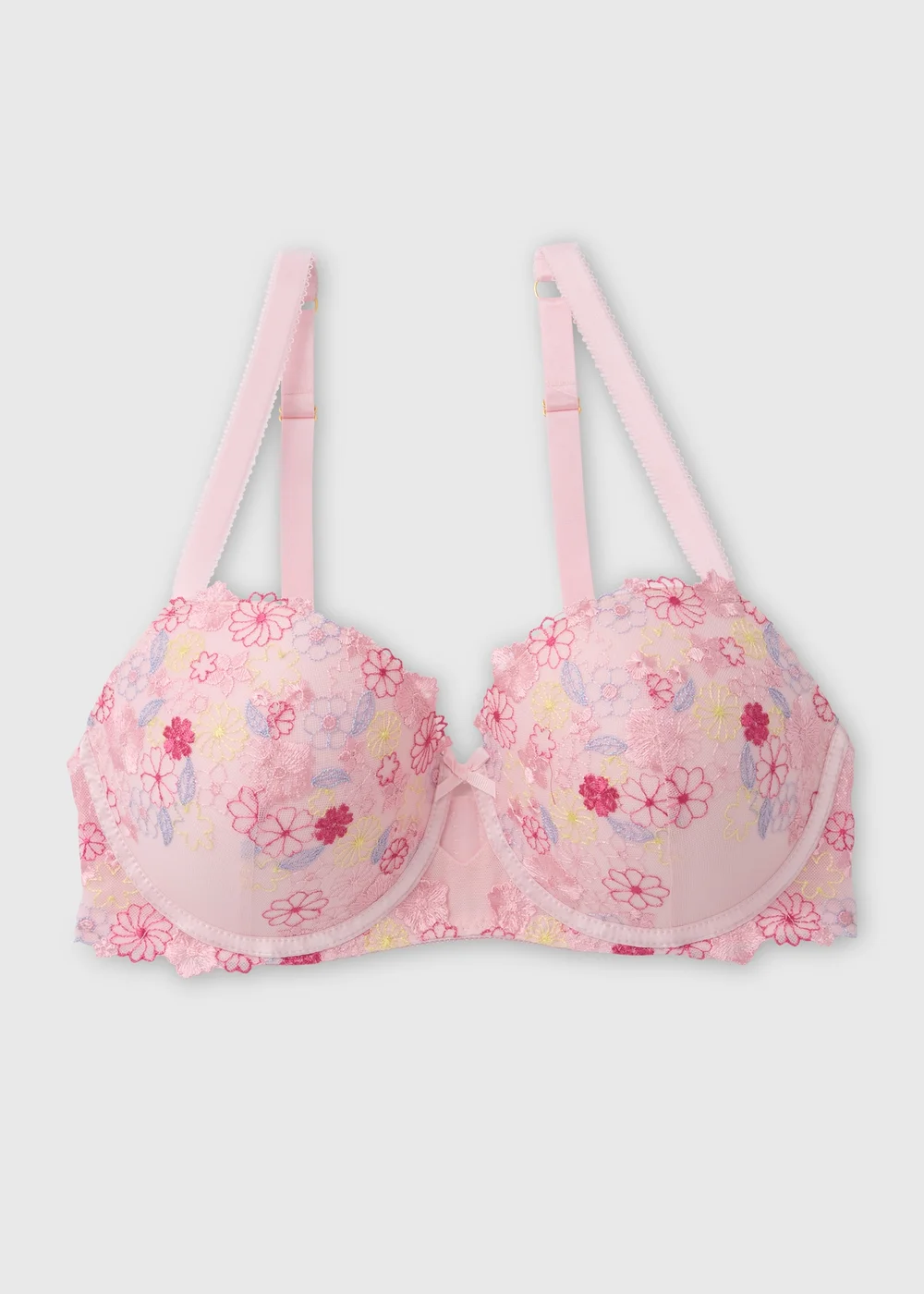 Pink Embroidered DD Coord Bra - 34DD Image 4