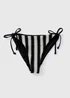 Black & Cream Crochet Bikini Bottoms - Size 6 Image 4