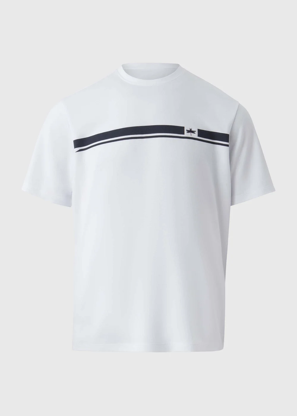 White Basic Print T-Shirt - Small Image 5