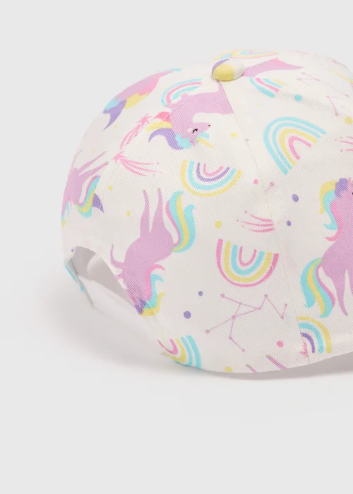 Kids Multicolour Unicorn Print Cap (3-10yrs) - Age 7-10 Years Image 2