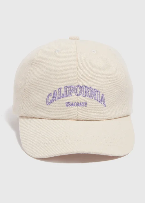 Girls Beige California Cap (7-13yrs) - Age 7 - 10 Years Image 1