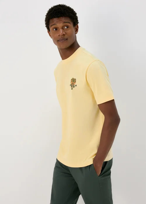 Yellow Mexico Snake Print T-Shirt - S Image 2
