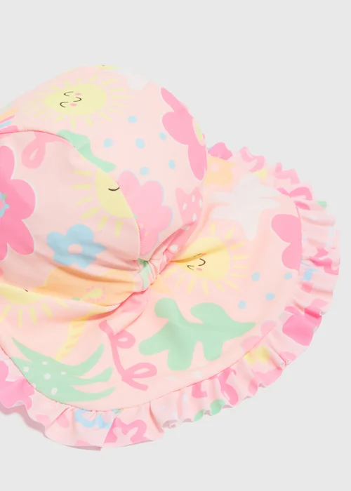Girls Multicolour Swim Keppi Sun Hat (6mths-6yrs) - Age 6 - 12 Months Image 2