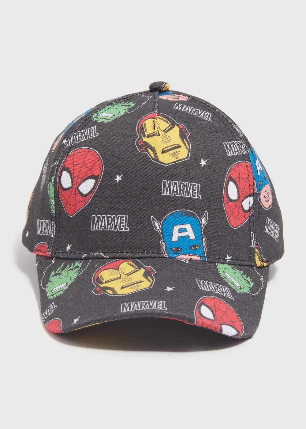 Marvel Kids Black Avengers Cap (3-10yrs) - Age 3 - 6 Years Image 1