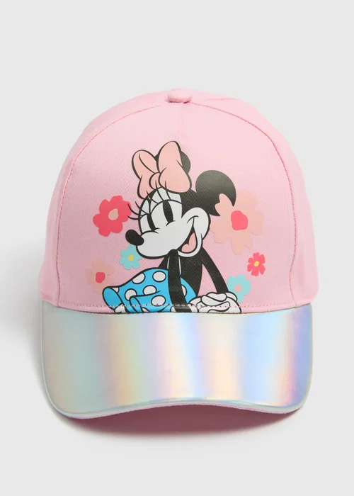 Disney Girls Pink Minnie Cap (3-10yrs) - Age 3 - 6 Years Image 1