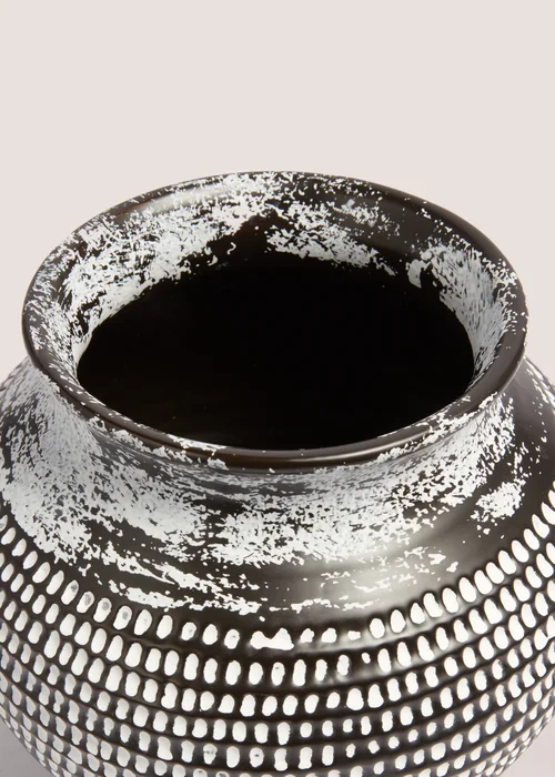 Black Wash Vase (17cm x 23cm) Image 2