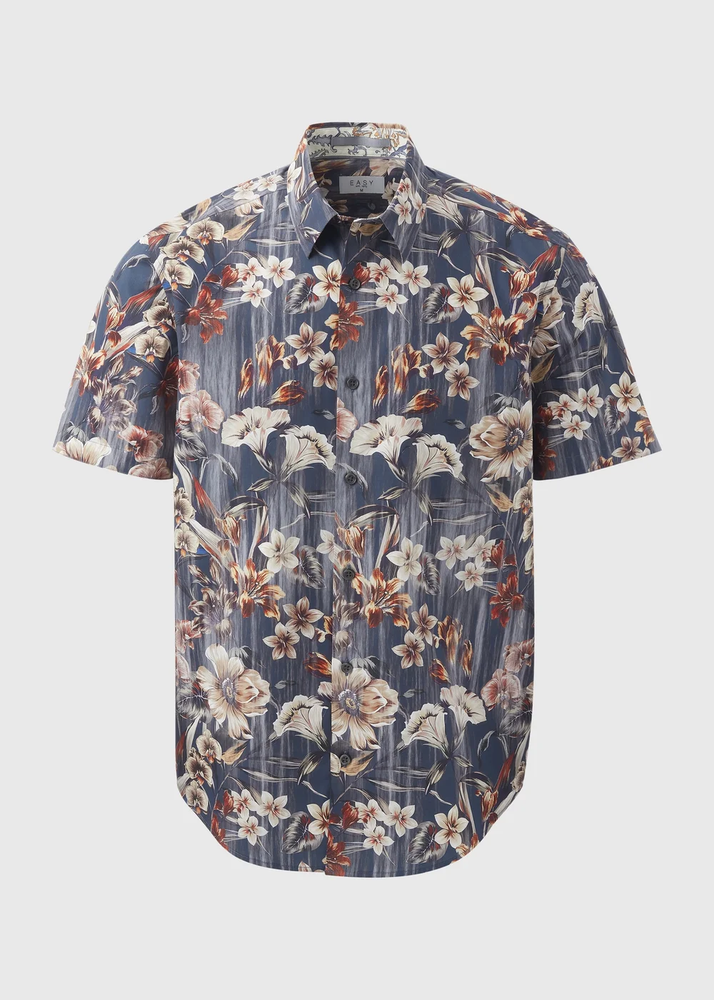 Teal Floral Smart Shirt - Small Image 5