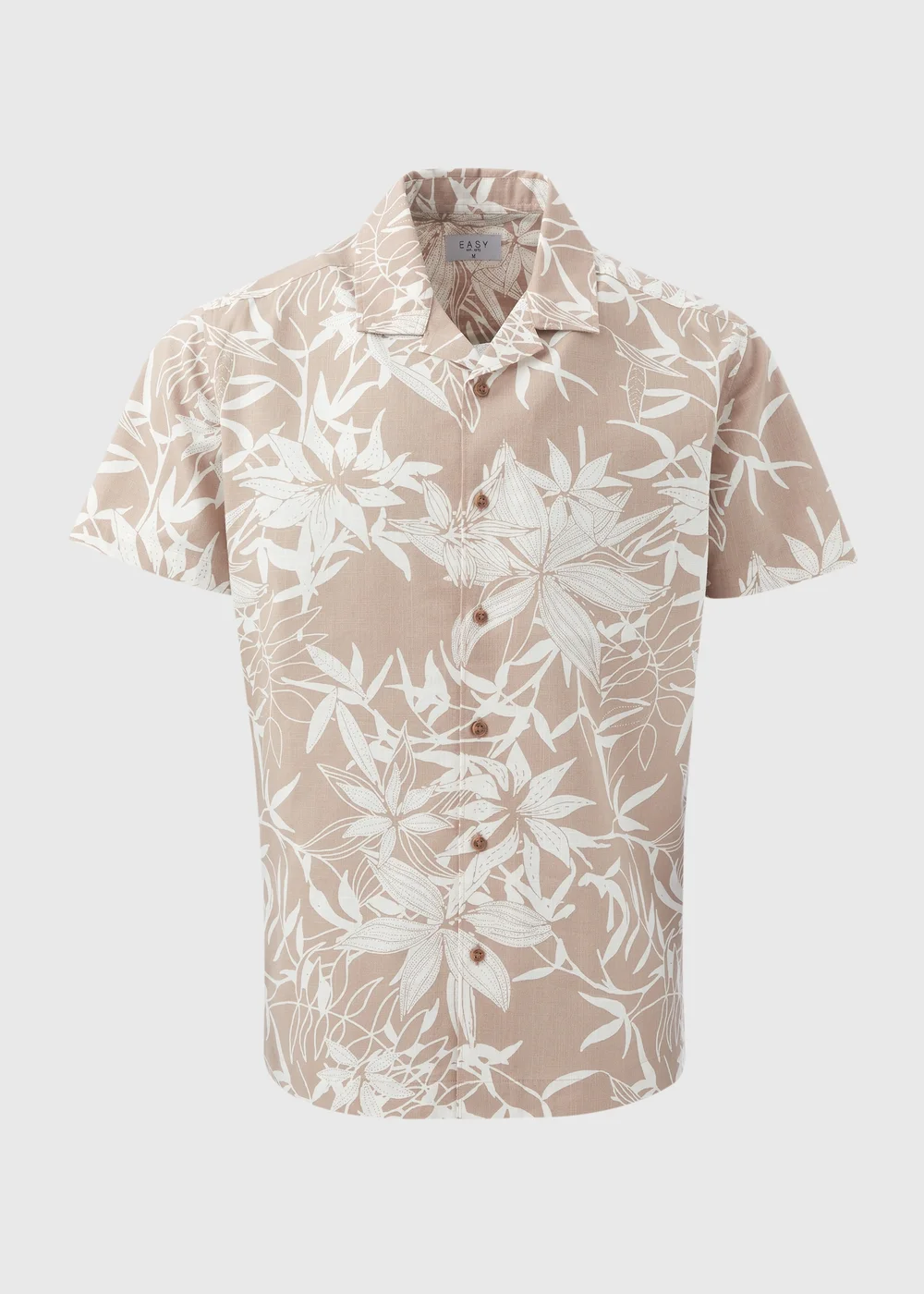 Stone Leaf Print Shirt - S Image 5
