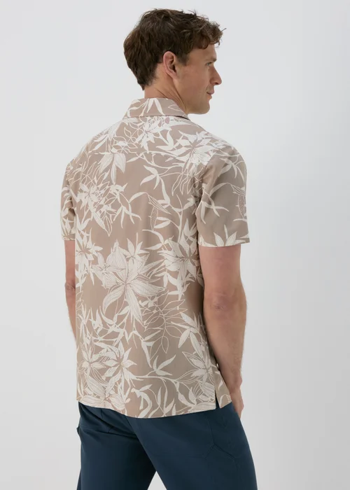 Stone Leaf Print Shirt - S Image 2