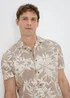 Stone Leaf Print Shirt - S Image 1