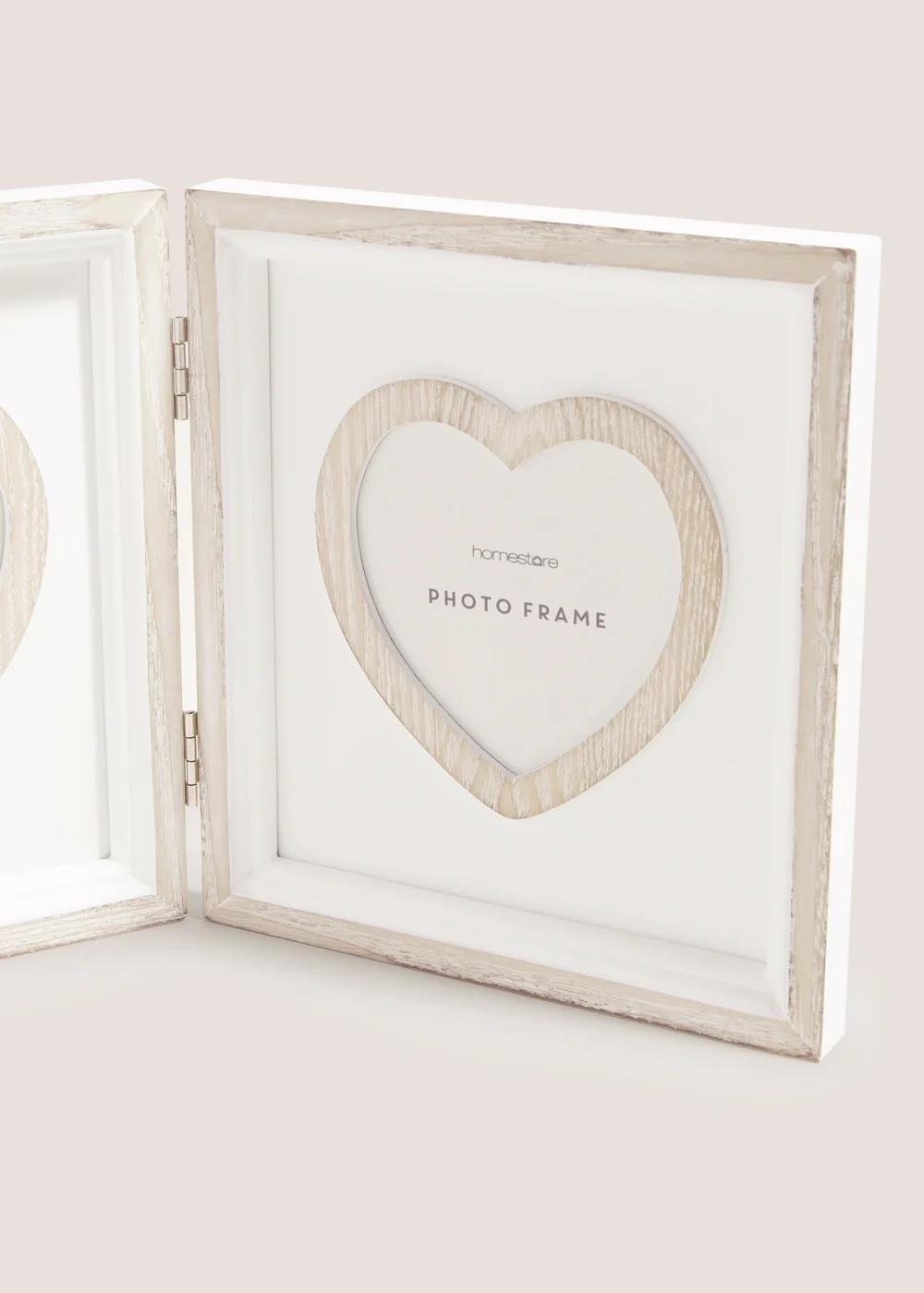 Cream Cottage Heart Double Window Photo Frame (25cm x 20cm x 2cm) Image 2
