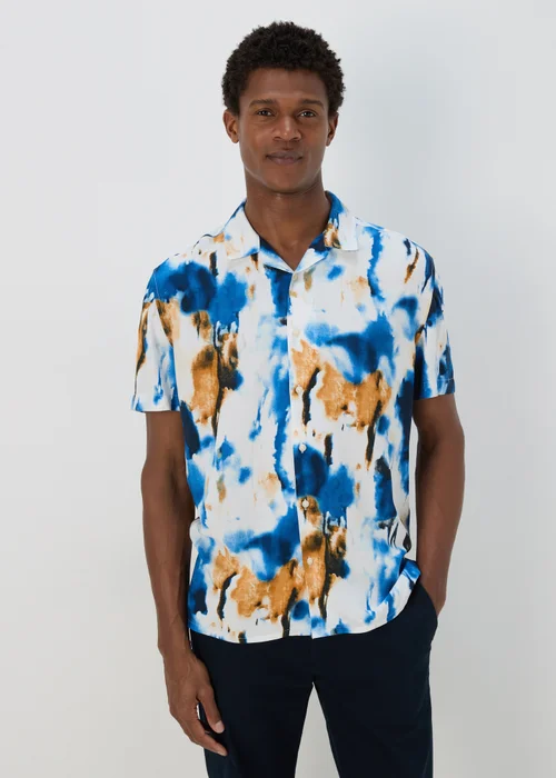 Multicolour Marble Abstract Print Shirt - Small Image 1