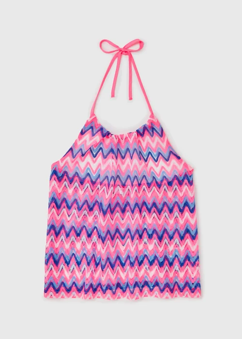 Pink Tie Dye Beach Top - XS Image 4