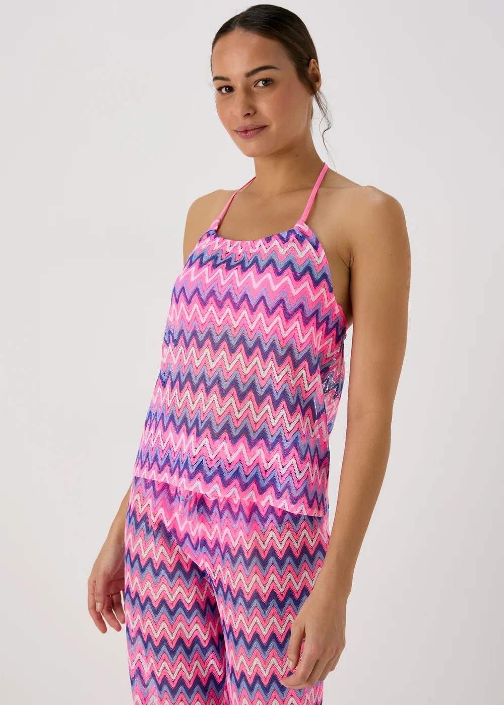 Pink Tie Dye Beach Top - XS Image 1