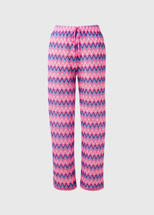 Pink Wide Leg Beach Trousers - XS Image 4