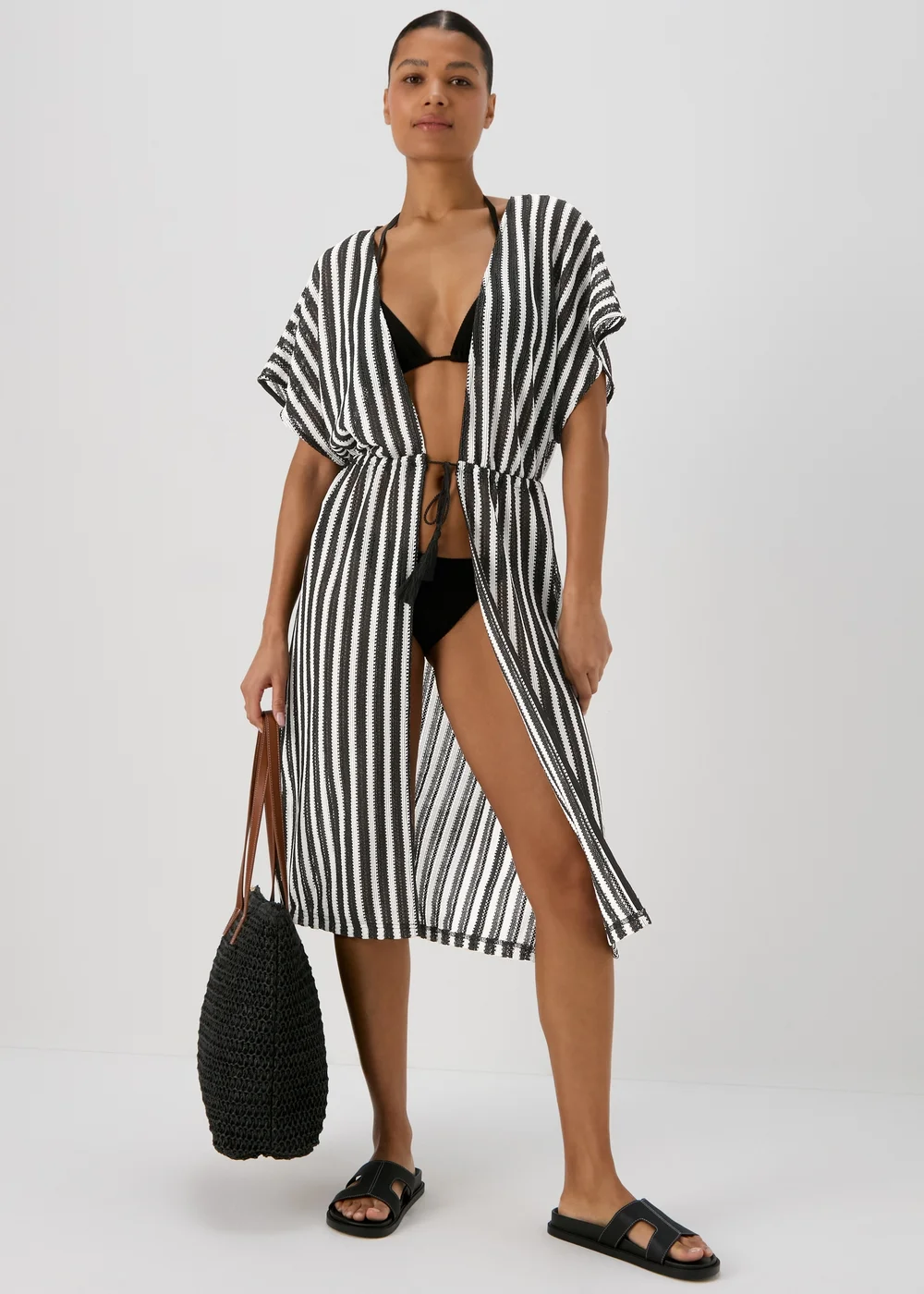 Black Crochet Kaftan - Extra small Image 3