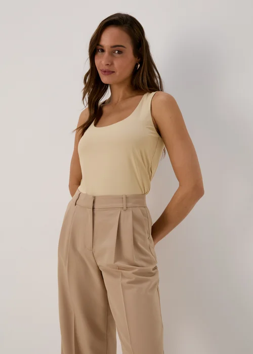 Et Vous Beige Vest Top - Size 8 Image 4