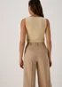 Et Vous Beige Vest Top - Size 8 Image 2