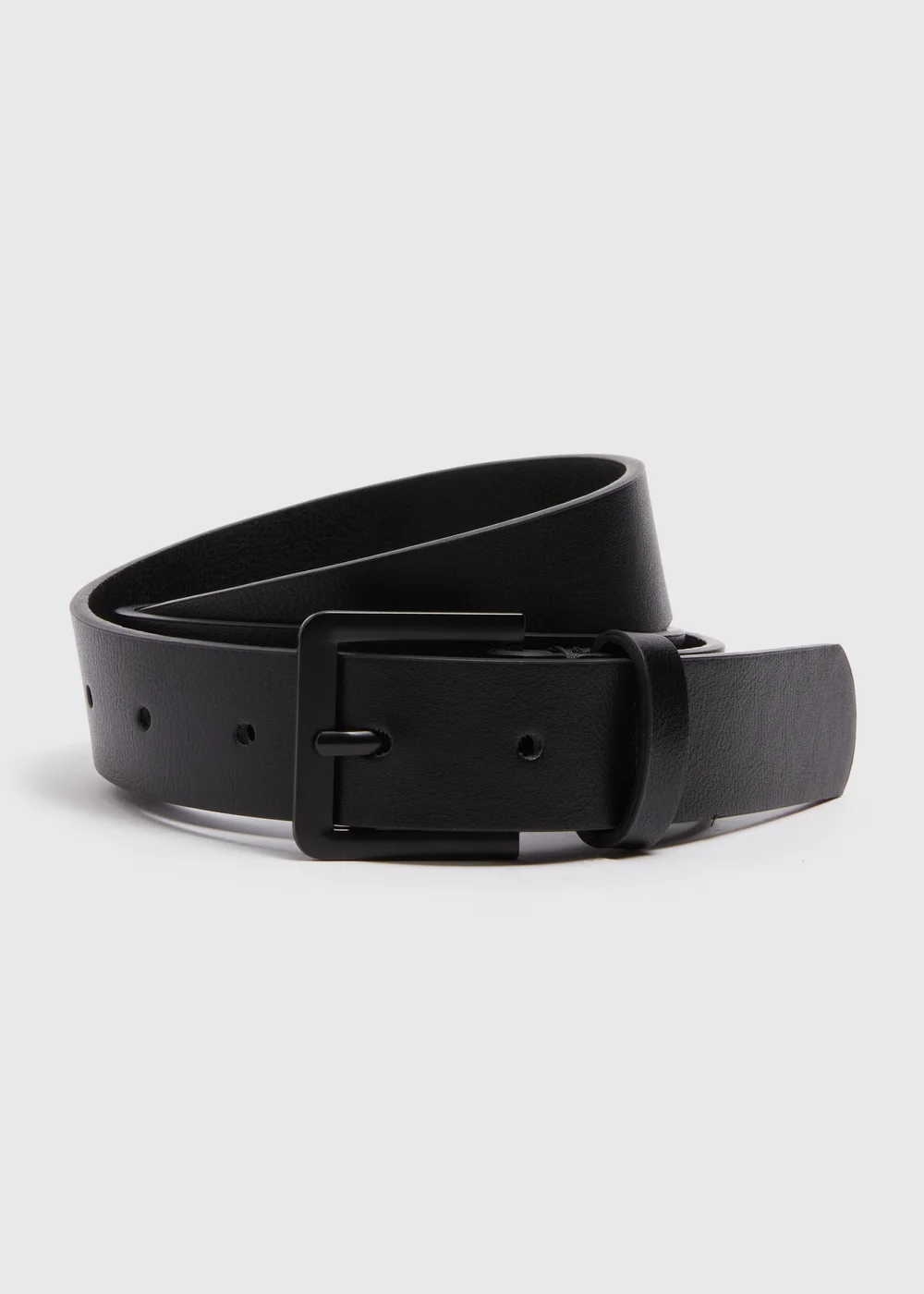 Black Thin PU Belt - S Image 1