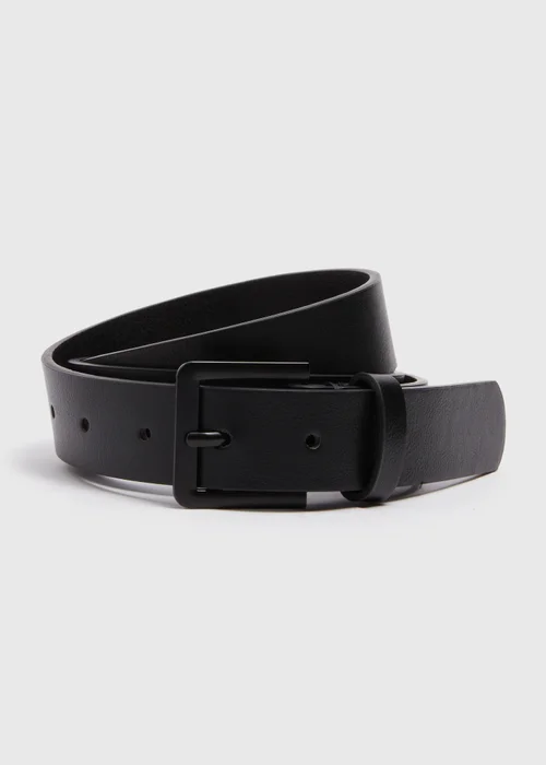 Black Thin PU Belt - S Image 1