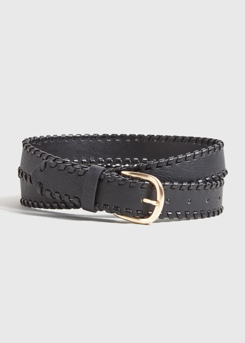 Black Edge Weave Belt - S Image 1