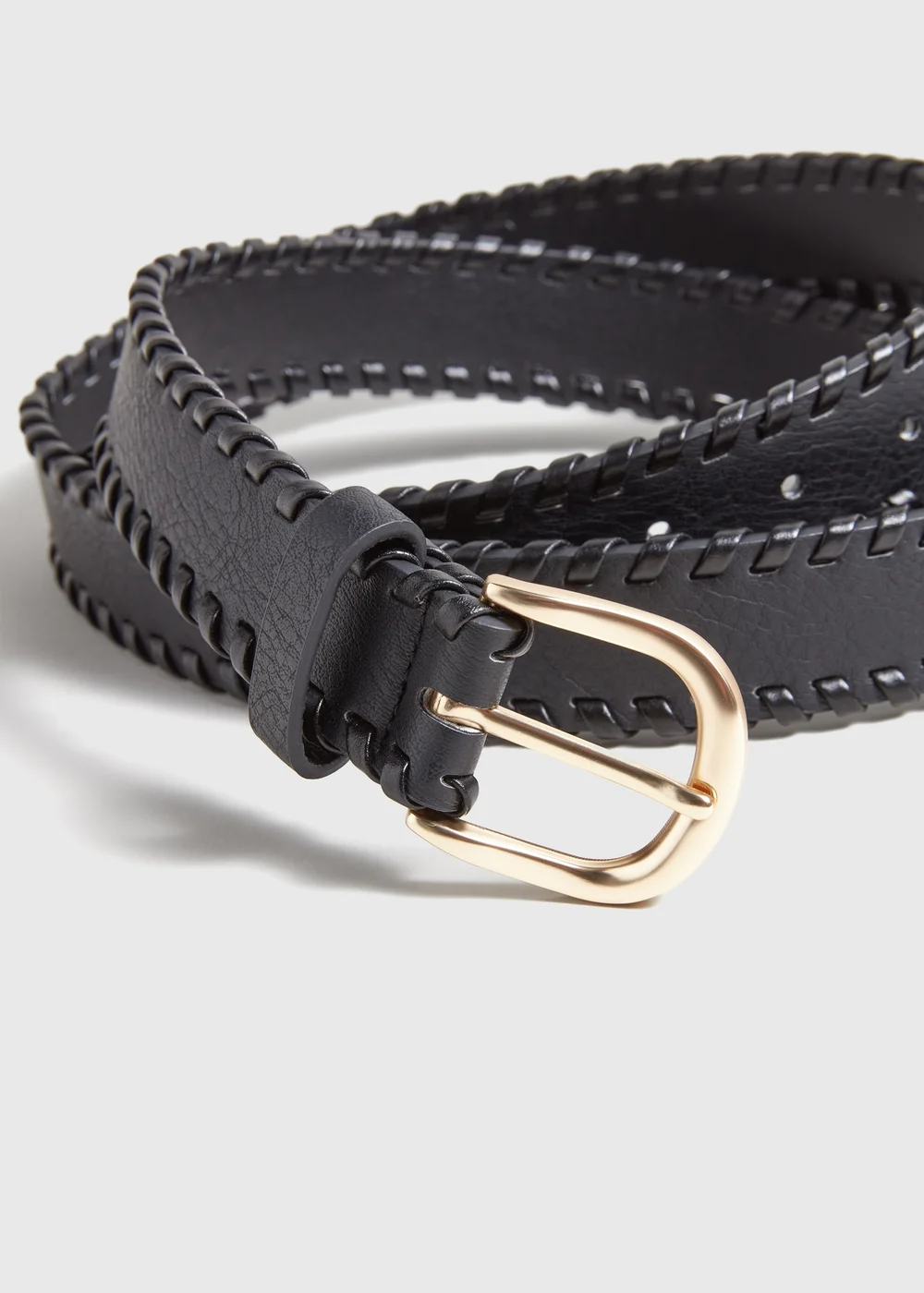 Black Edge Weave Belt - S Image 2