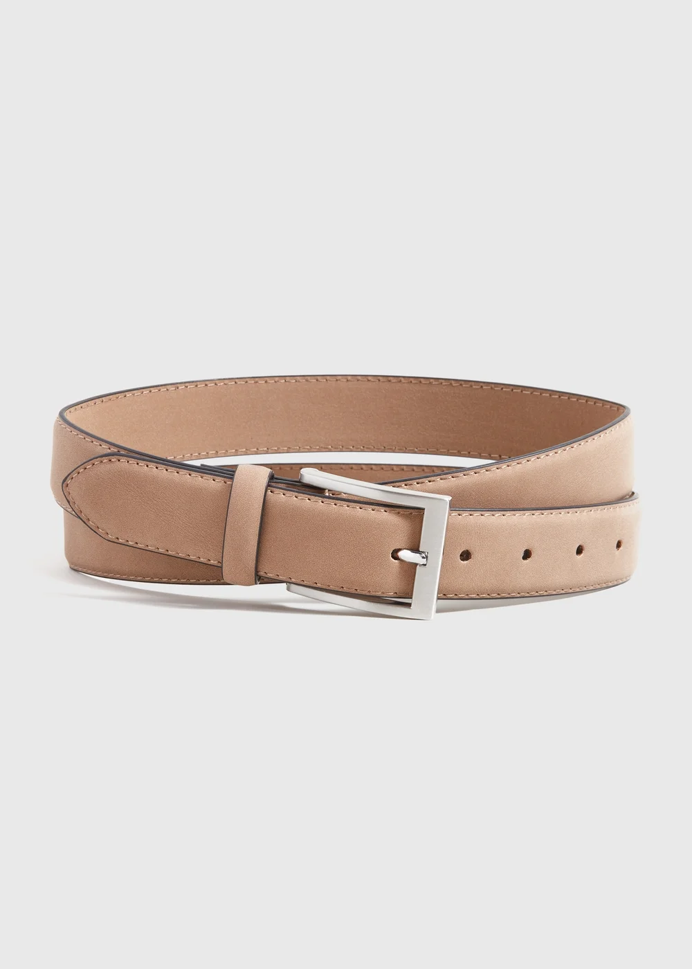 Light Brown Faux Suede Belt - S Image 1