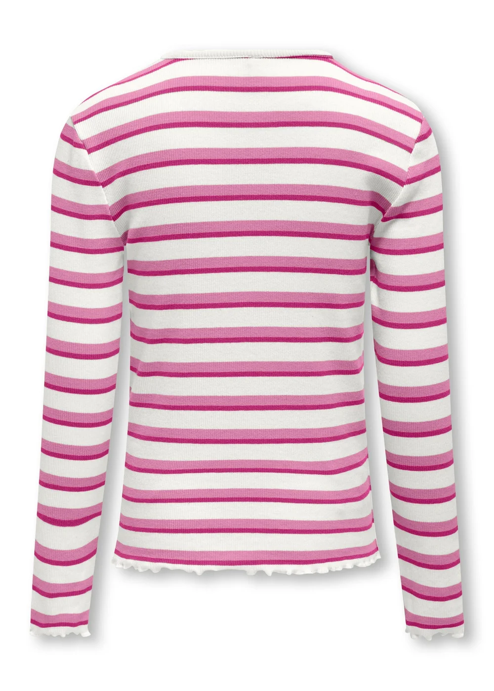 ONLY Girls Pink Stripe Long Sleeve Top (5-14yrs) - 5-6 Yrs Image 2