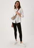 Et Vous White Textured Utility Shirt - 8 Image 4