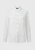 Et Vous White Textured Utility Shirt - 8 Image 5