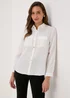 Et Vous White Textured Utility Shirt - 8 Image 1