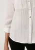 Et Vous White Textured Utility Shirt - 8 Image 3