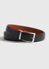 Black Texture Reversible Belt - Small Image 1