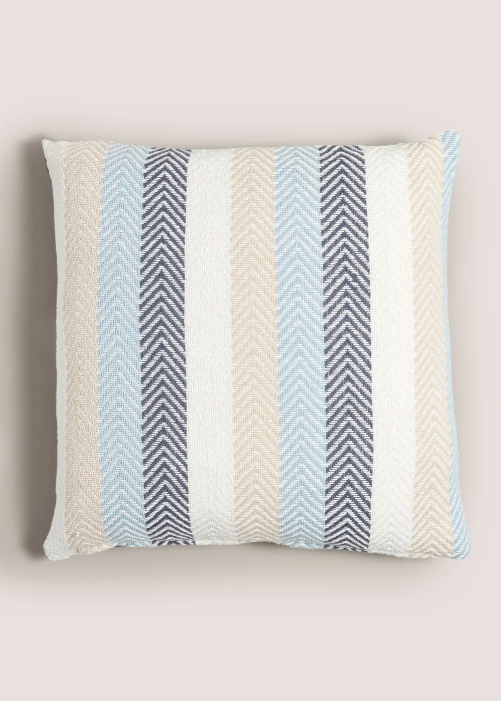 Indigo Stripe Woven Cushion (43cm x 43cm) Image 1
