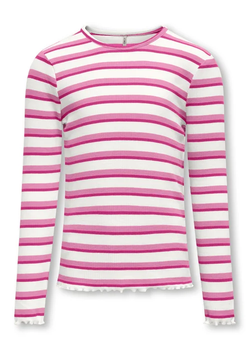 ONLY Girls Multicolour Ribbed Top (5-14yrs) - 11-12 Yrs Image 1