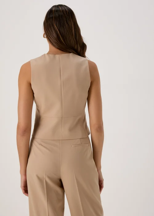 Et Vous Beige Neutral Suit Waistcoat - 8 Image 2