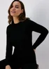 Et Vous Black Pointelle Knit Jumper - 8 Image 1