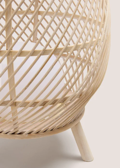 Natural Bamboo Rattan Led Lantern Image 2
