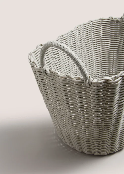 Grey Storage Basket Image 2
