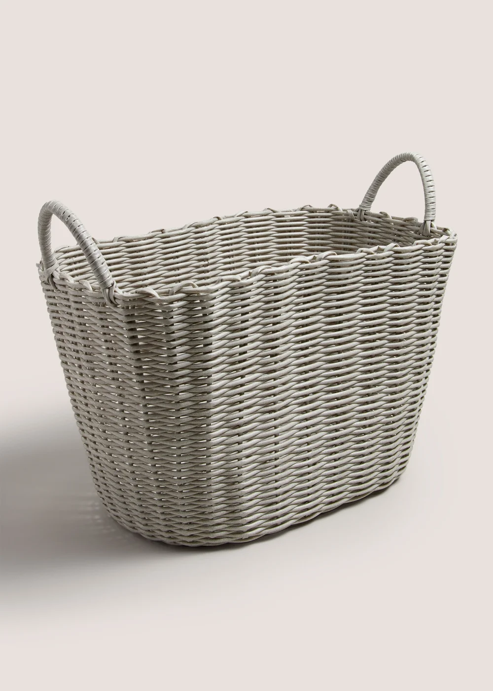 Grey Storage Basket Image 1