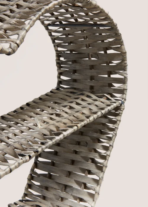 Grey Woven Heart Shelf (35cm x 35cm x 13cm) Image 2