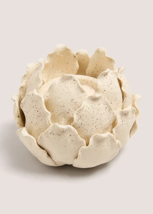 Cream Artichoke Tealight Holder Image 1