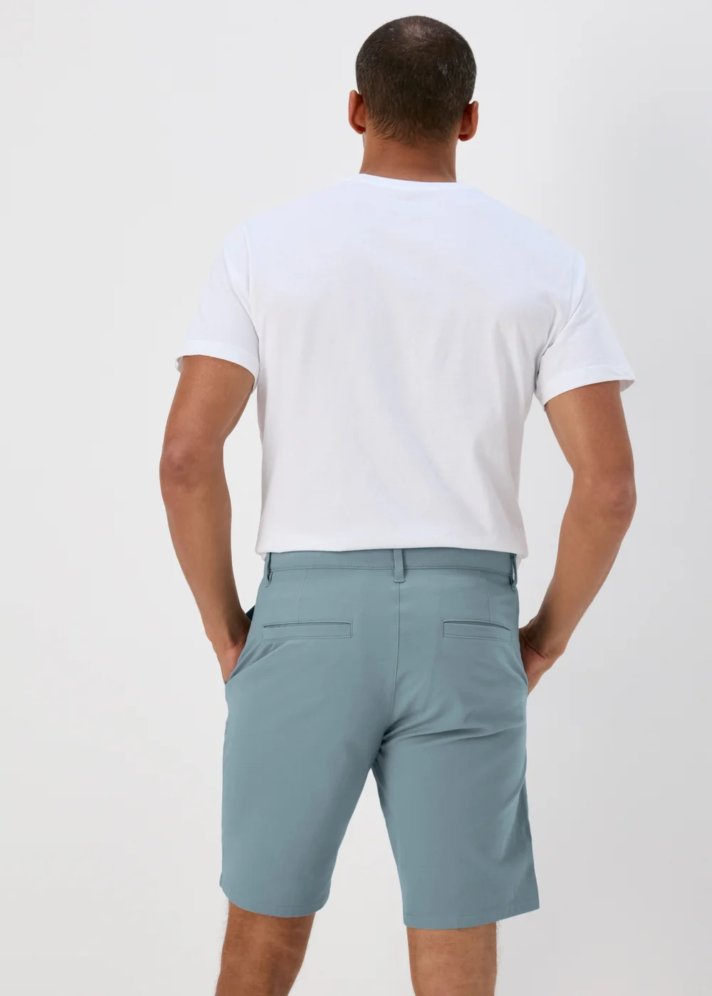 Blue Straight Fit Chino Shorts - 30 Image 2