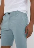 Blue Straight Fit Chino Shorts - 30 Image 3