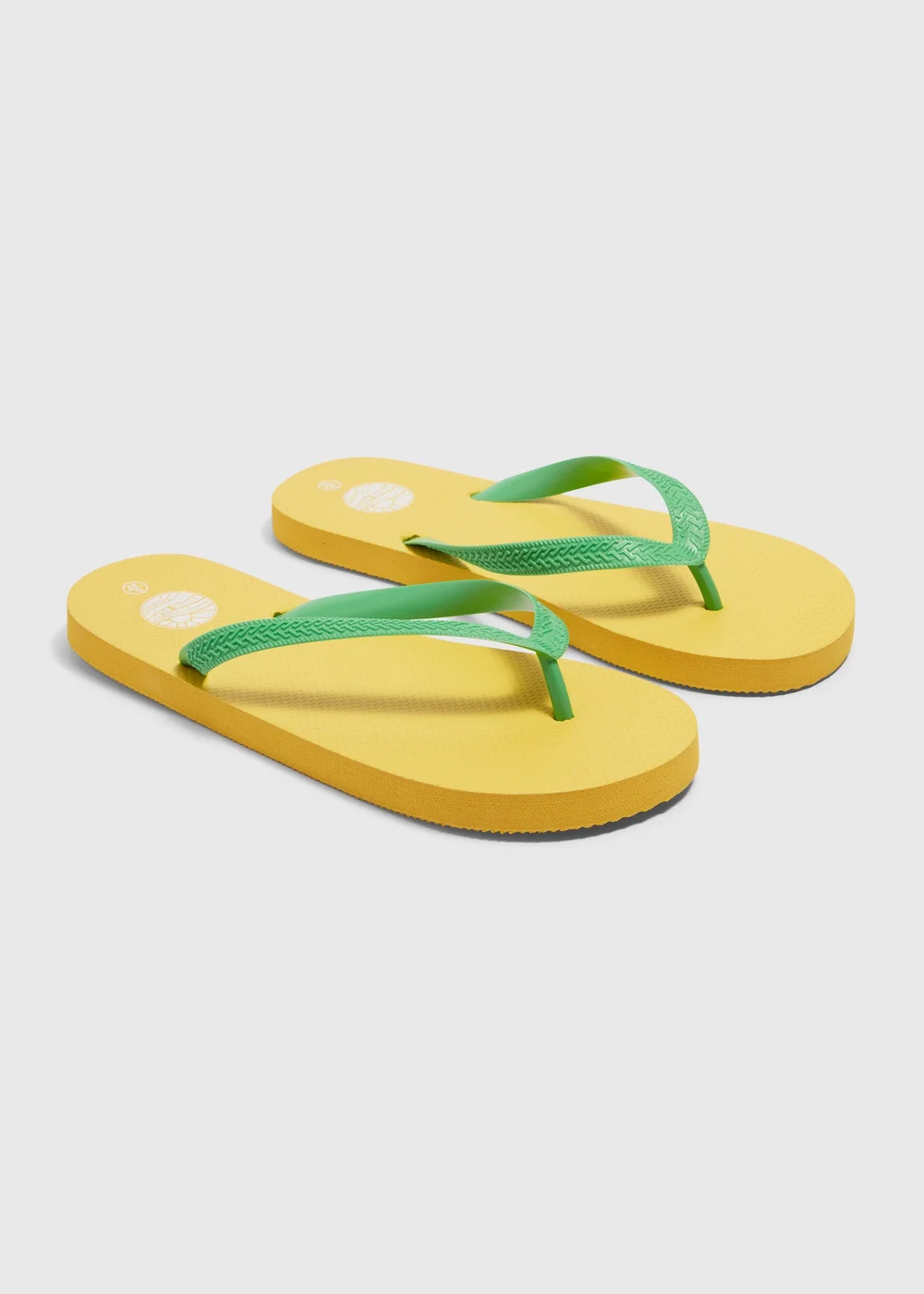 Mustard Flip Flops - Size 6 Image 1